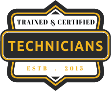 Trained & Certified Technicians Trust Badge